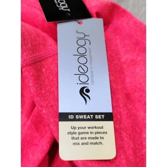 Ideology Sweat Set Leggings High Rise Flamenco Pink Plus Size 1X - Picture 6 of 9